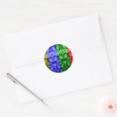Sticker Rond Amour et paix_ (Enveloppe)