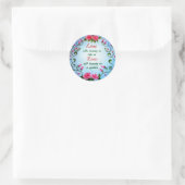 Sticker Rond Amour et Roses (Sac)
