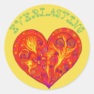 Sticker Rond Amour éternel