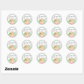 Sticker Rond Amour familial (Feuille)