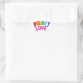 Sticker Rond amour fierté (Sac)