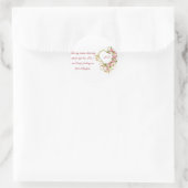 Sticker Rond Amour Frappé ! "Prends ma main" Citation romantiqu (Sac)