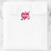 Sticker Rond Amour GEEK (Sac)