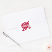 Sticker Rond Amour GEEK (Enveloppe)
