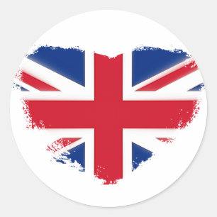 Sticker Rond Amour Grande-Bretagne