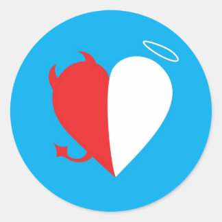 Sticker Rond Amour / Haine