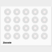 Sticker Rond Amour/haine (Feuille)