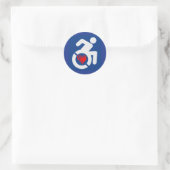 Sticker Rond Amour Handicap (Sac)