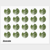 Sticker Rond amour hydrangea (Feuille)