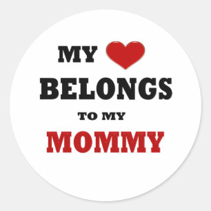 Sticker Rond Amour maman