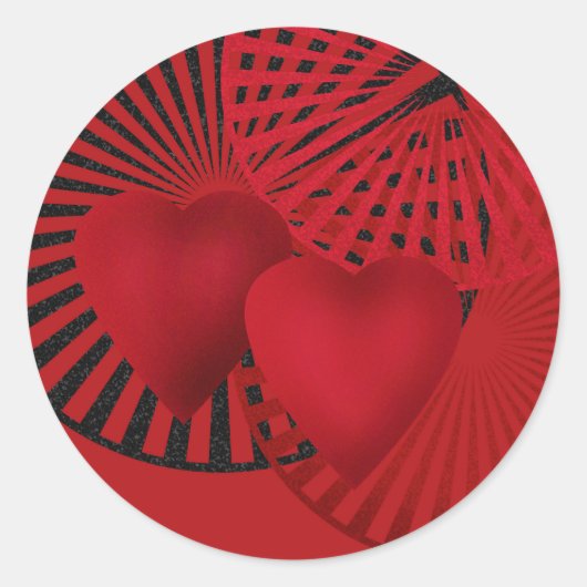 Sticker Rond Amour, Mariage (Devant)