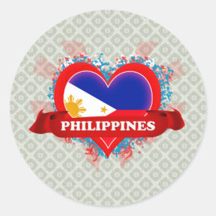 Sticker Rond Amour Philippines du cru I