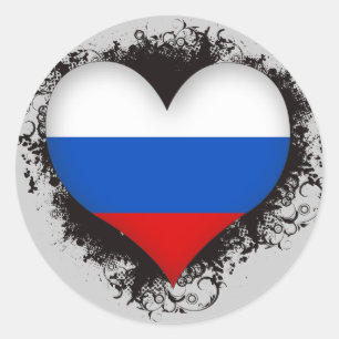 Sticker Rond Amour Russie du cru I