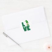 Sticker Rond Amour & Shamrock 🍀 ❤️ (Enveloppe)