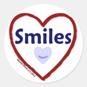 Sticker Rond Amour Sourires