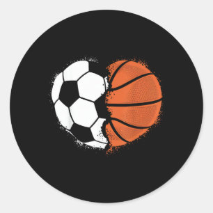 Sticker Rond Amour Sports Football Basketball Ball Amant Valent