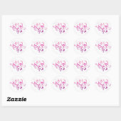 Sticker Rond Amour style graffitti (Feuille)