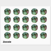 Sticker Rond Amour Succulent (Feuille)