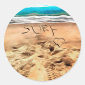 Sticker Rond Amour surf. (Devant)