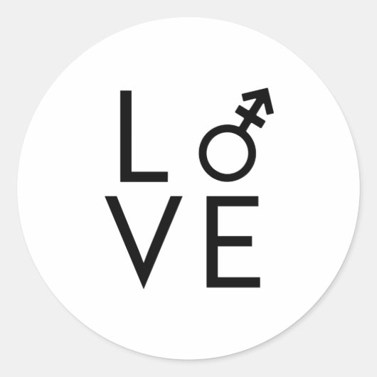 Sticker Rond Amour trans (Devant)