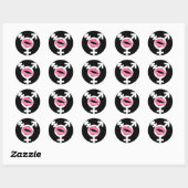 Sticker Rond Amour transgenre FTM (Feuille)