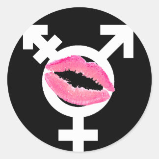 Sticker Rond Amour transgenre FTM