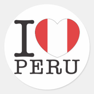 Sticker Rond Amour v2 du Pérou