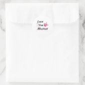 Sticker Rond Amour Vous Plus Plus Plus Style Rétro Ludique (Sac)