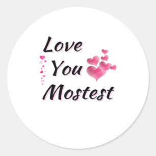 Sticker Rond Amour Vous Plus Plus Plus Style Rétro Ludique 