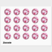 Sticker Rond Amour Vrai (Feuille)