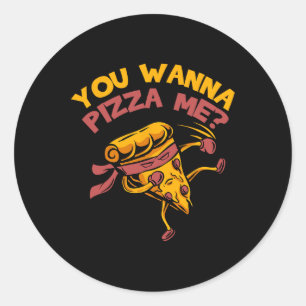 Sticker Rond Amoureux de la nourriture
