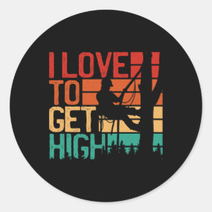 Sticker Rond Amoureux de l'arboriculture pour obtenir un arbre