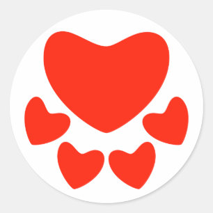 Sticker Rond Amoureux des animaux