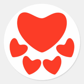 Sticker Rond Amoureux des animaux