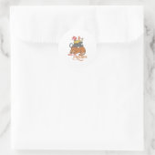 Sticker Rond Amoureux des chats (Sac)