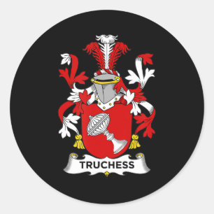 Sticker Rond Amoureux des échecs Armoiries de Truchess - Armo
