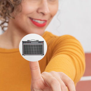 Sticker Rond Amplificateur de guitare électrique