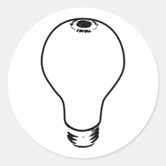 Sticker Rond ampoule (Devant)