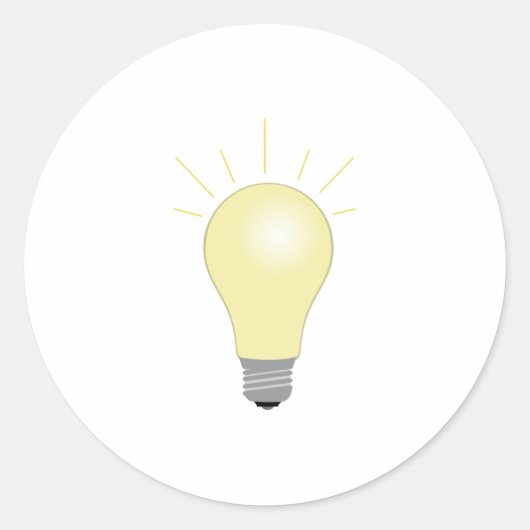 Sticker Rond Ampoule (Devant)