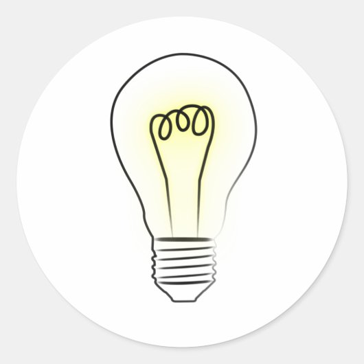 Sticker Rond Ampoule (Devant)