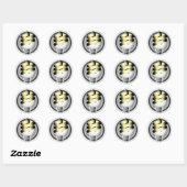 Sticker Rond Ampoule (Feuille)