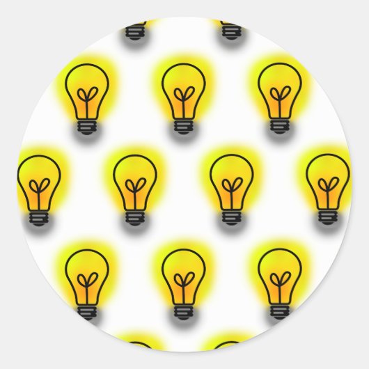 Sticker Rond Ampoules (Devant)