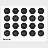 Sticker Rond Amputation Amputé Drôle Prosthétique Jambe Bras Ré (Feuille)