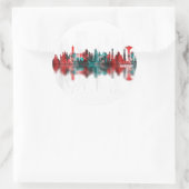 Sticker Rond Amritsar Punjab Skyline (Sac)
