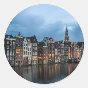 Sticker Rond Amsterdam