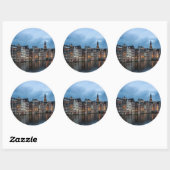 Sticker Rond Amsterdam (Feuille)