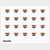 Sticker Rond Amusant d'aide émotionnelle (Feuille)