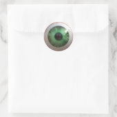 Sticker Rond Amusant Déplaisant Green Eye-ball - Étrange, Taste (Sac)