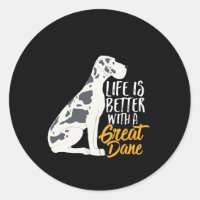 Amusant et mignon grand Amoureux des chiens Danois