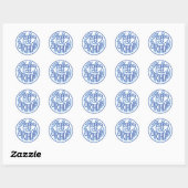 Sticker Rond Amusant Joyeux design d'anniversaire Classic Round (Feuille)